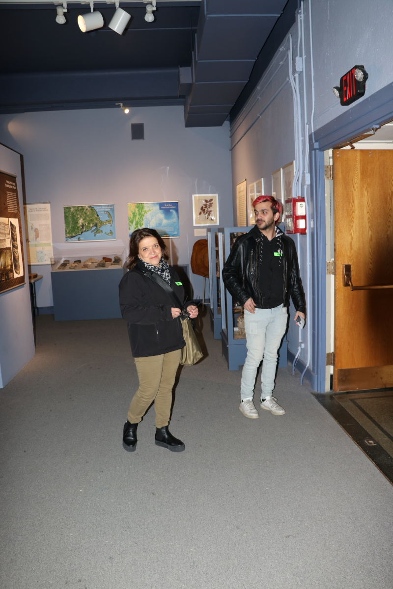 Sabry ed Elio nel museo