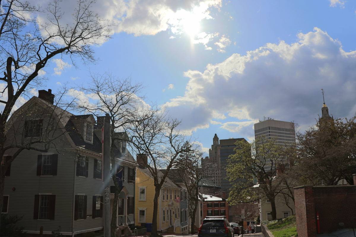 Scorcio della città Providence